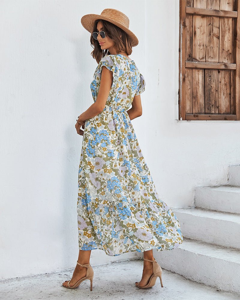 Tamara Elegant Summer Dress with Floral Print for Women Stylish Outfit