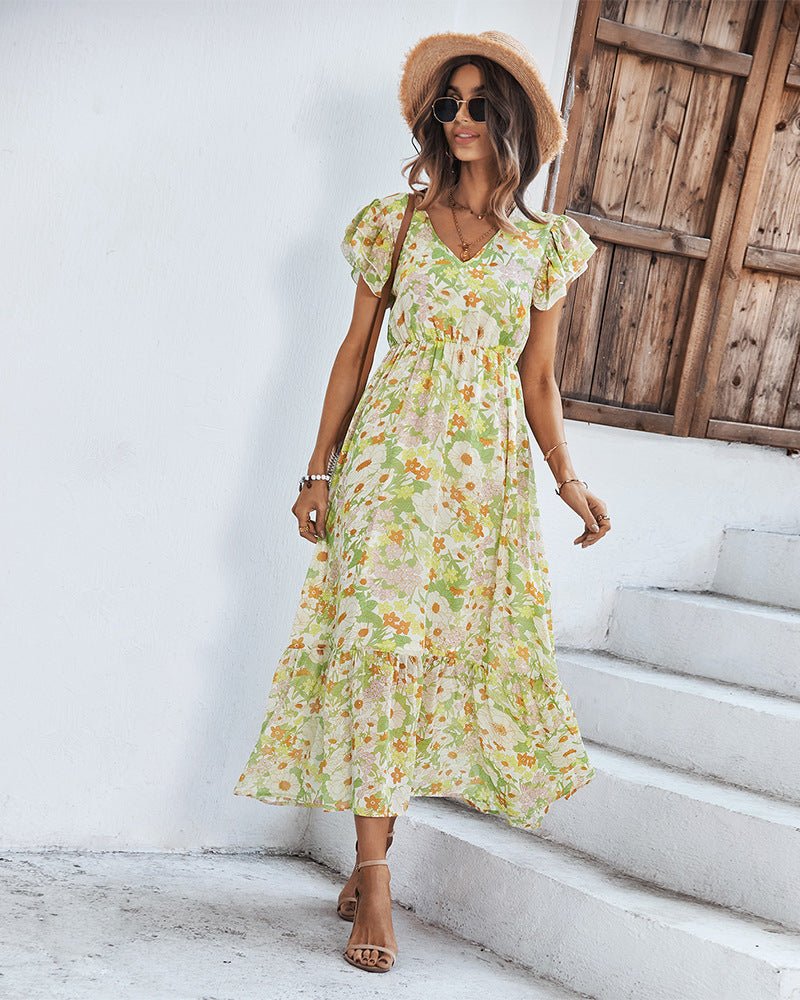 Tamara Elegant Summer Dress with Floral Print for Women Stylish Outfit