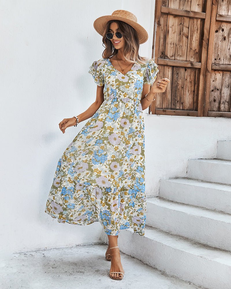 Tamara Elegant Summer Dress with Floral Print for Women Stylish Outfit