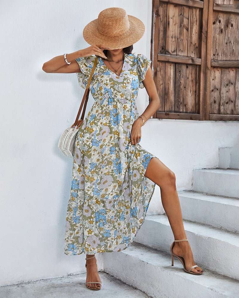 Tamara Elegant Summer Dress with Floral Print for Women Stylish Outfit