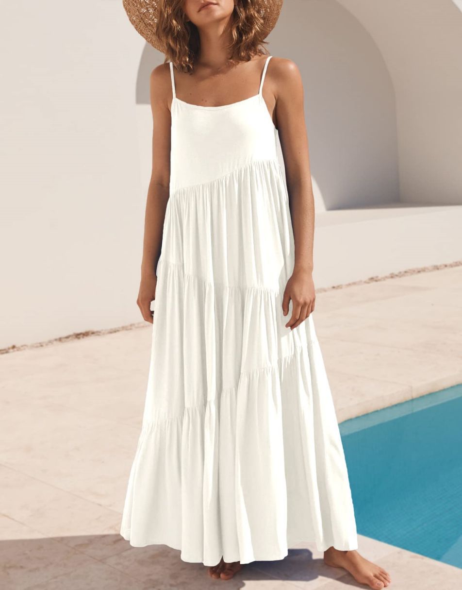 Abelia Premium Asymmetrical Maxi Dress for Summer Boutique Collection