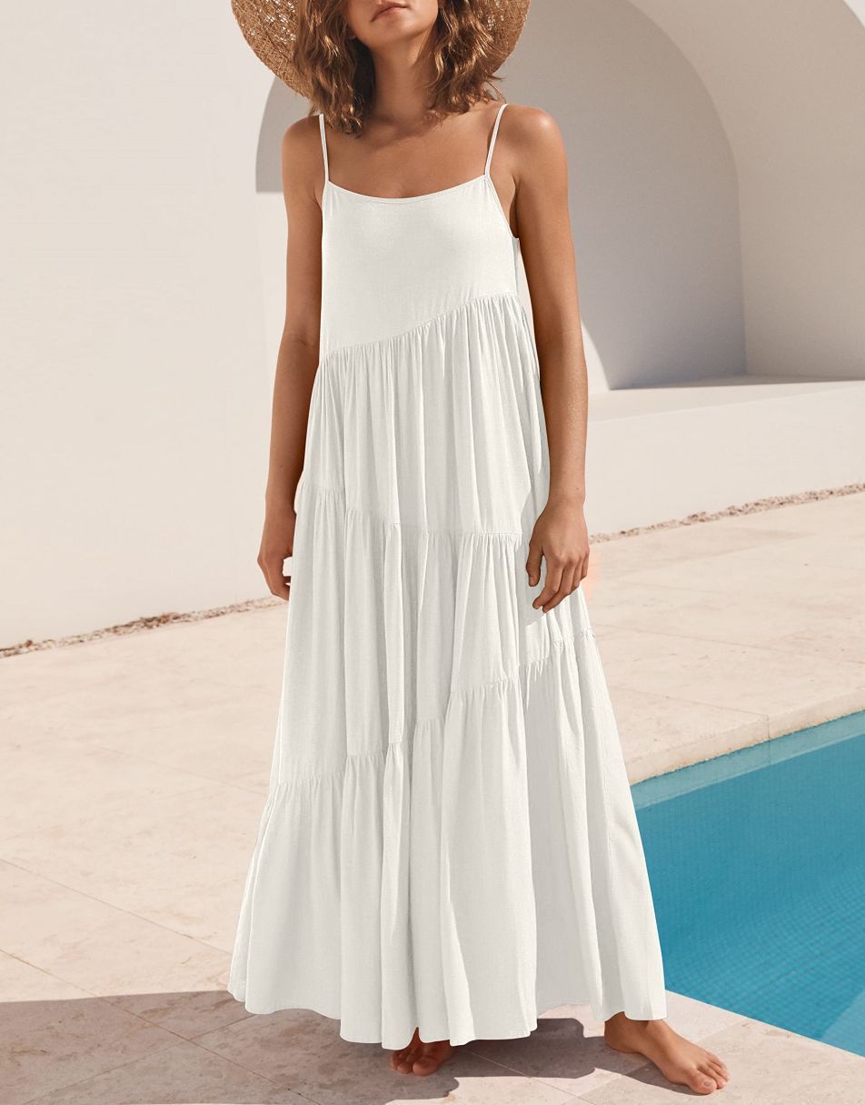 Abelia Premium Asymmetrical Maxi Dress for Summer Boutique Collection