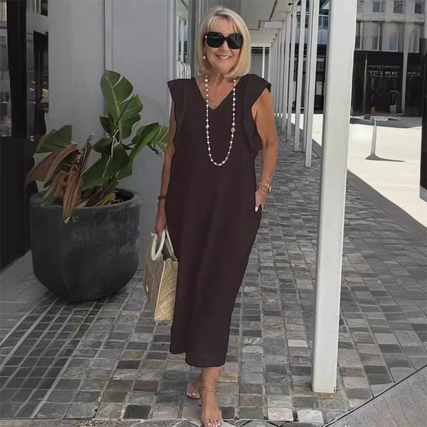 Regina Womens Sleeveless Dress Contemporary Dress with Premium Casual Styling