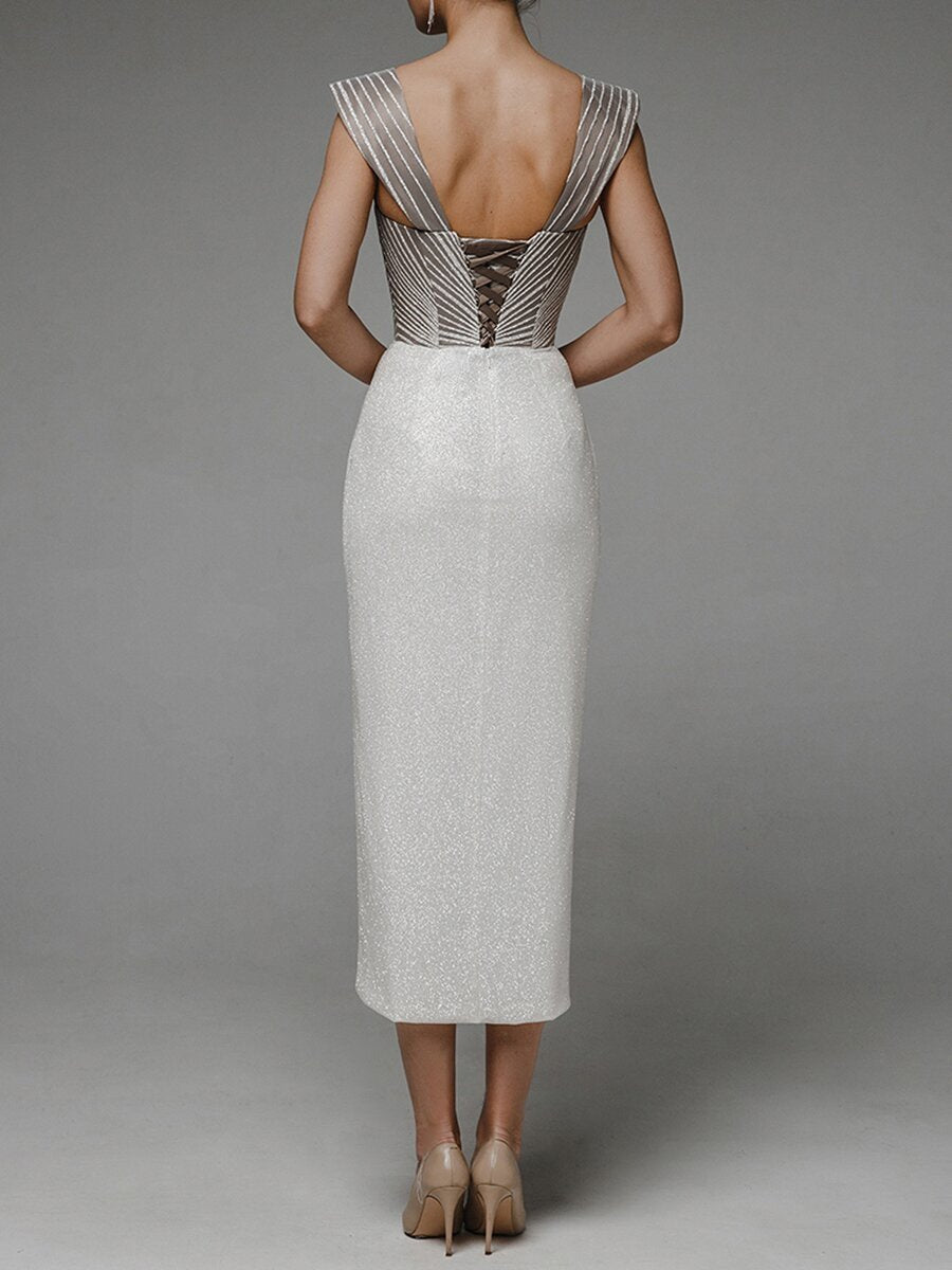 Elegant Backless Hip Dress Dress
