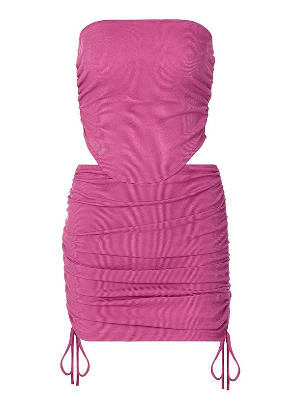 Slim Drawstring Hip Lifting Skirt Suit