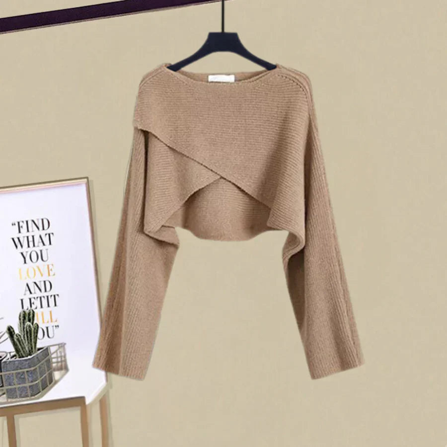 Agatha Aesthetic Dress and Sweater Set Evening Wear Edit