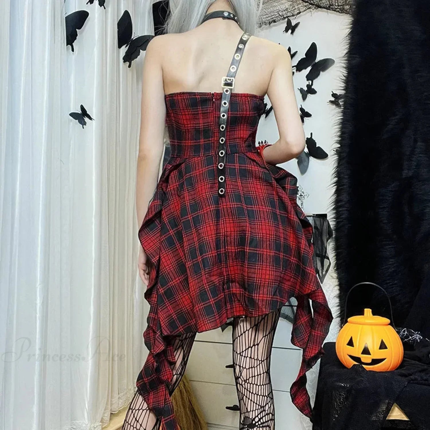 Tall Cut Lace Form-Fitting Mini Dress