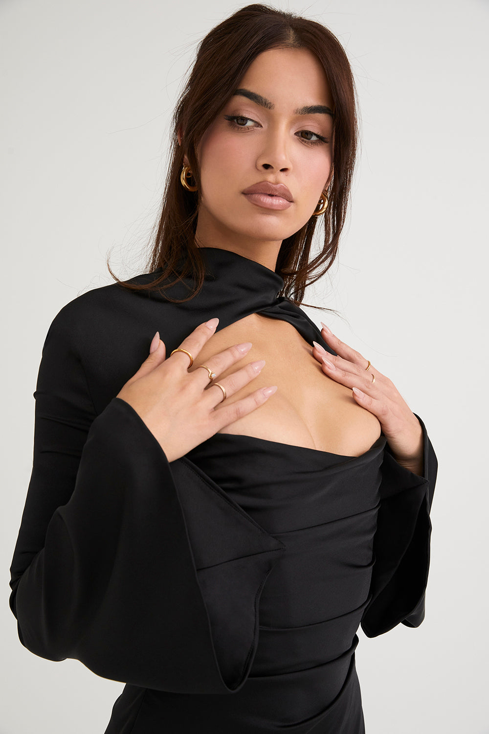 Violeta Draped Corset Dress Premium Dress with Premium Casual Styling