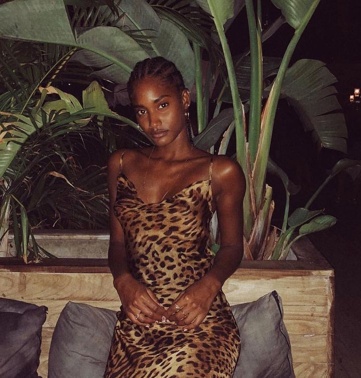 Leopard Scoop Neck Spaghetti Strap Leopard Bodycon Slip Maxi Dress 10