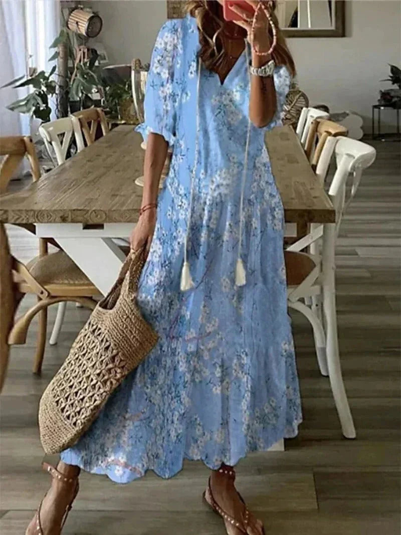 Lidia Long Womens Dress Modern Dress for Comfort Fit Design
