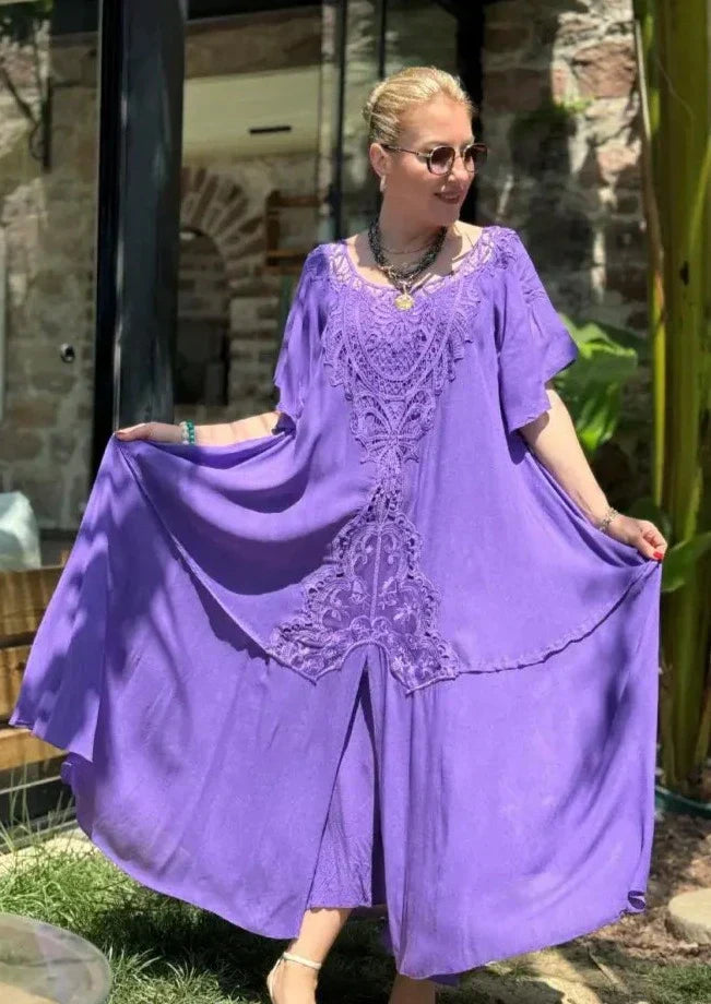 Iliana Boutique Embroidered Dress Chic Silhouette Collection