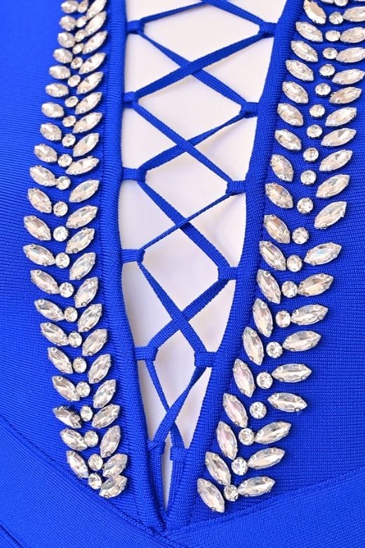 Vivian Bandage Dress - Royal Blue