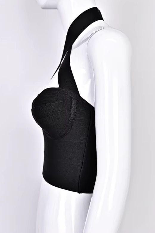 Willow Bandage Crop Top - Classic Black