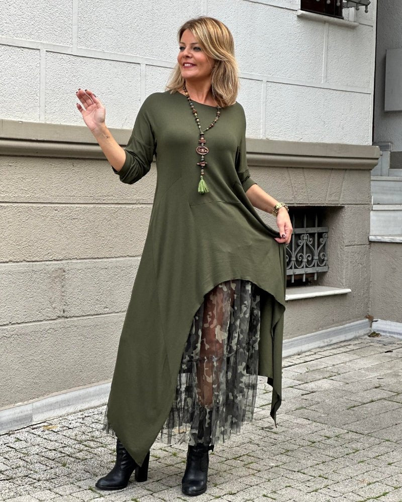Aída Aesthetic Elegantes Tunic Dresses Chic Silhouette Collection